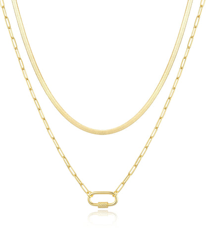 Herringbone Layered Necklace