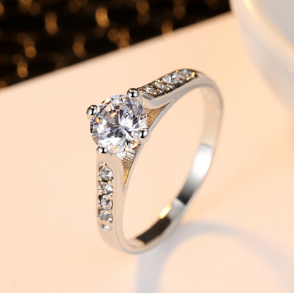 Rose Gold Zircon Ring